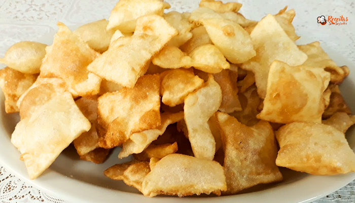 Massa frita com 3 ingredientes sem ovo
